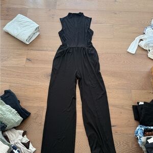 Pretty Green Black Sleeveless Jumpsuit